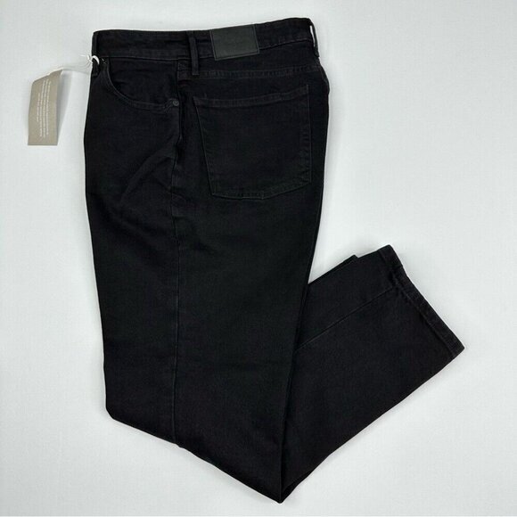 Everlane Women’s NWT Black Minimalist The Original Cheeky Jean W31-32/L26 Crop - Picture 2 of 13